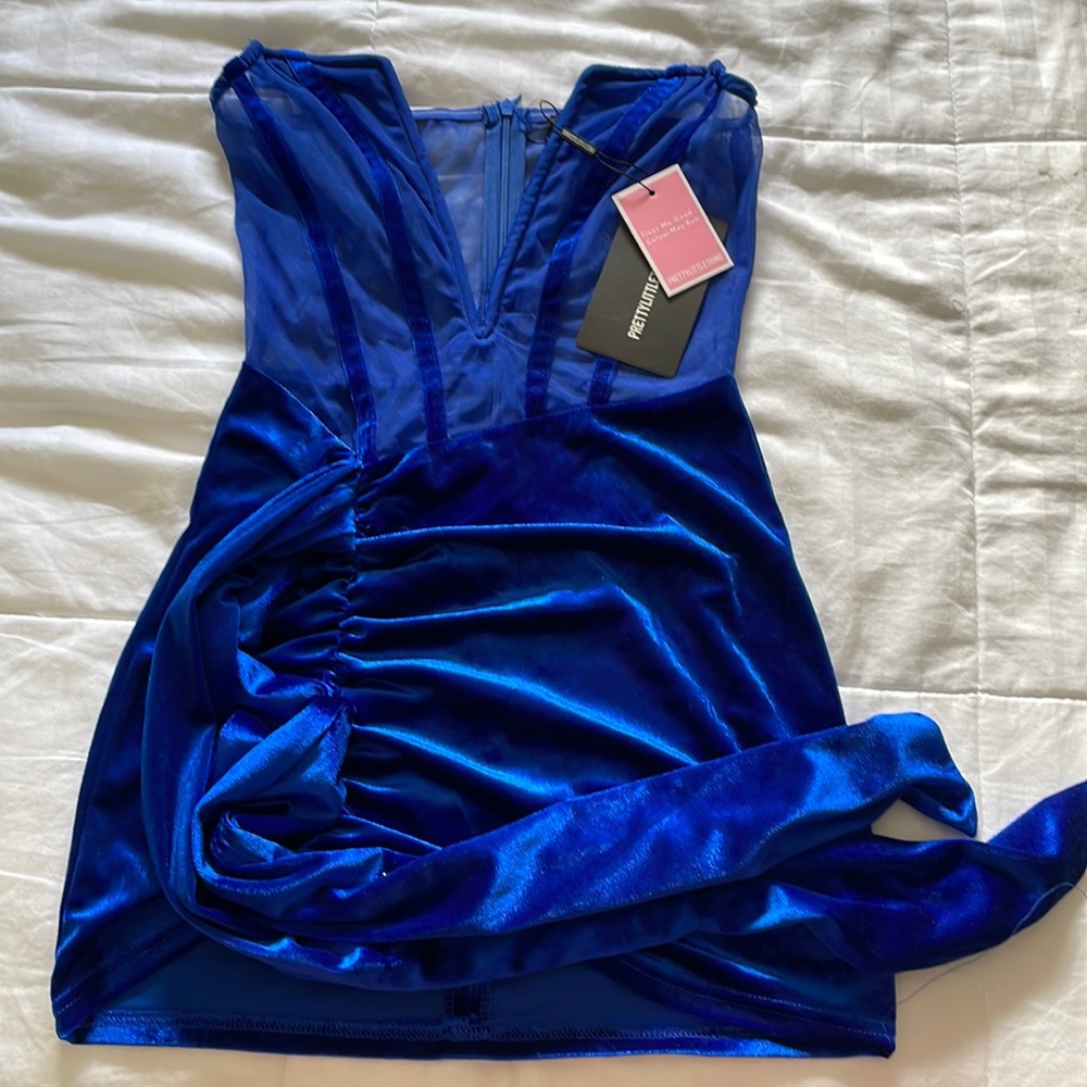 Pretty Little Thing Blue Dress
